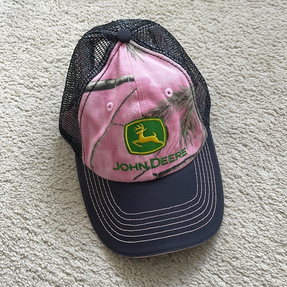 John Deere Pink Camo Ball Cap